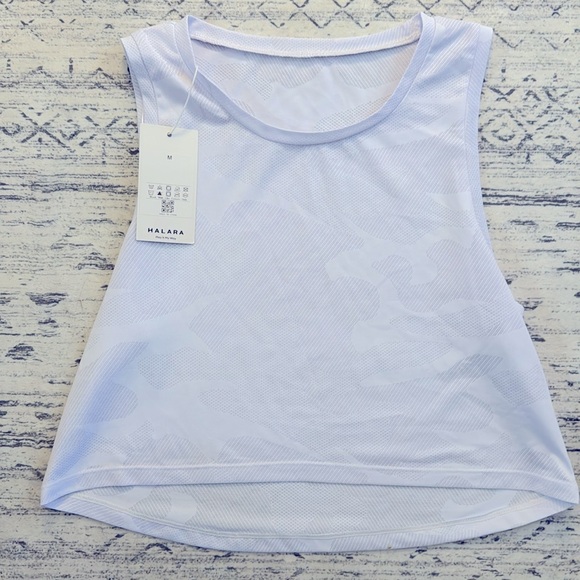 Halara Loose Camo Cropped Tank Top Medium - Picture 3 of 6